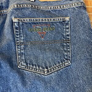 Vintage Guess Jeans Mens Straight Fit Jeans 100% Cotton Medium Wash Size 40x30